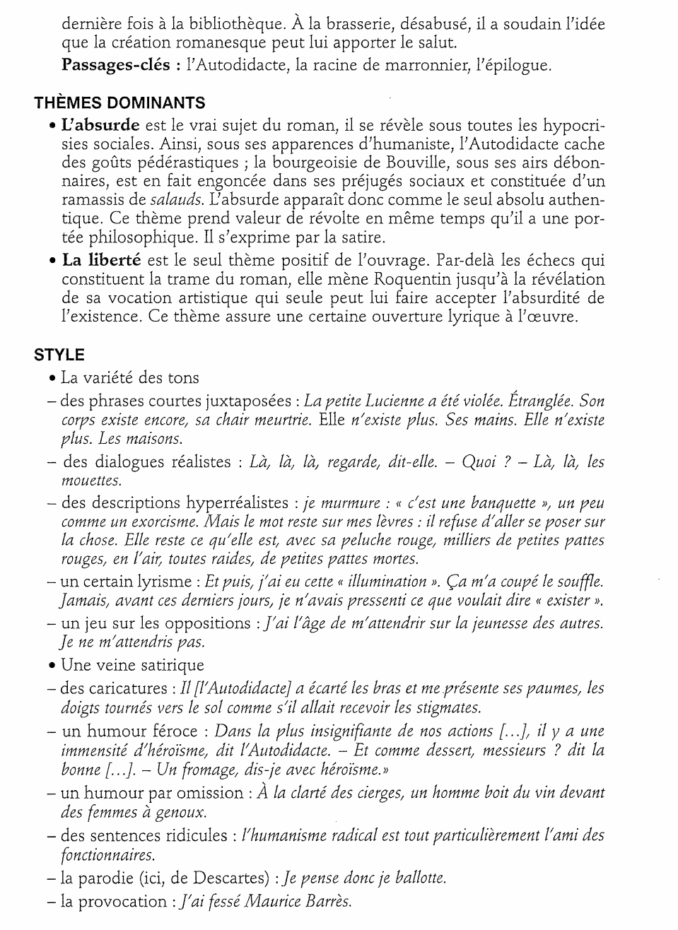 Prévisualisation du document La Nausée 1938  Jean-Paul Sartre (résume et analyse complète)