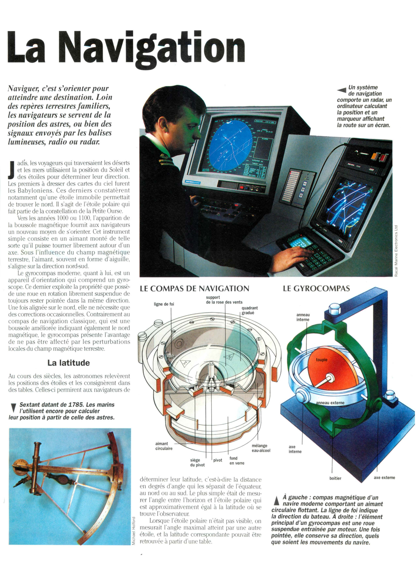 Prévisualisation du document La navigation (Sciences & Techniques)