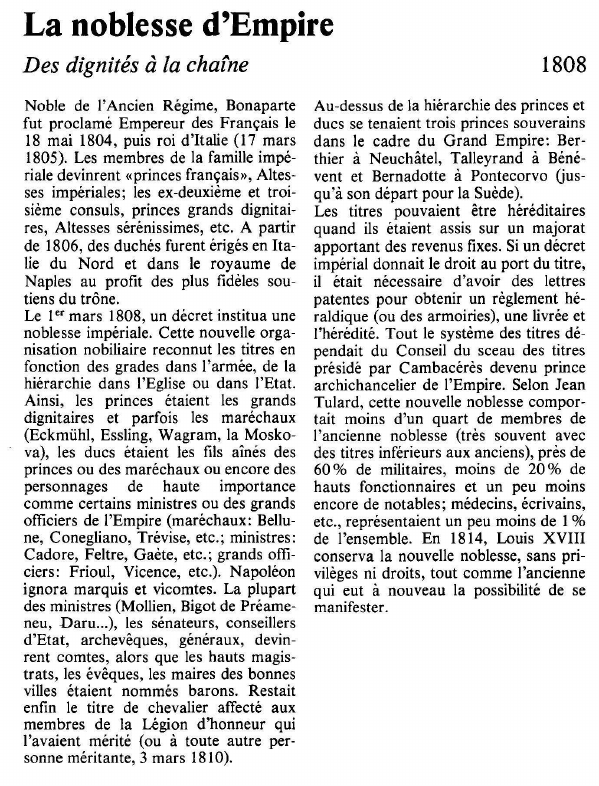 Prévisualisation du document La noblesse d'EmpireDes dignités à la chaîne.