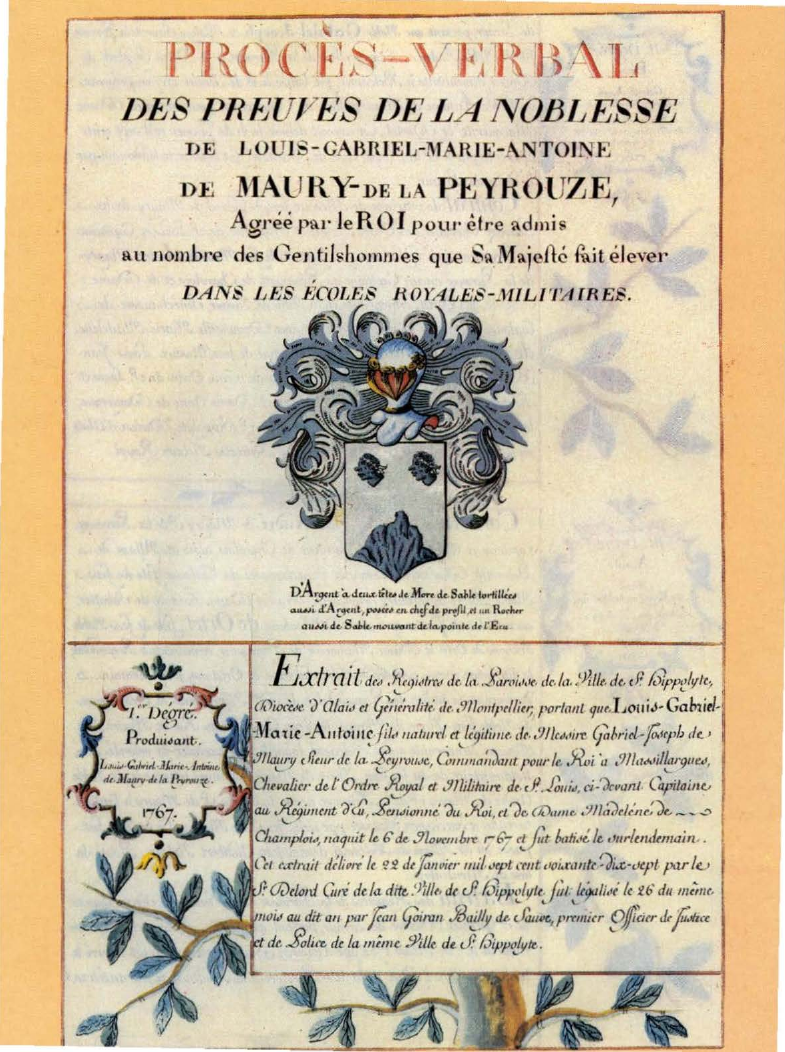 Prévisualisation du document LA NOBLESSE:
Noblesse militaire.