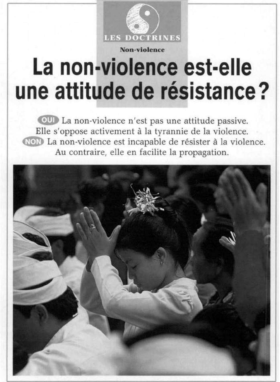 Prévisualisation du document La non-violence est-elle une attitude de résistance ?