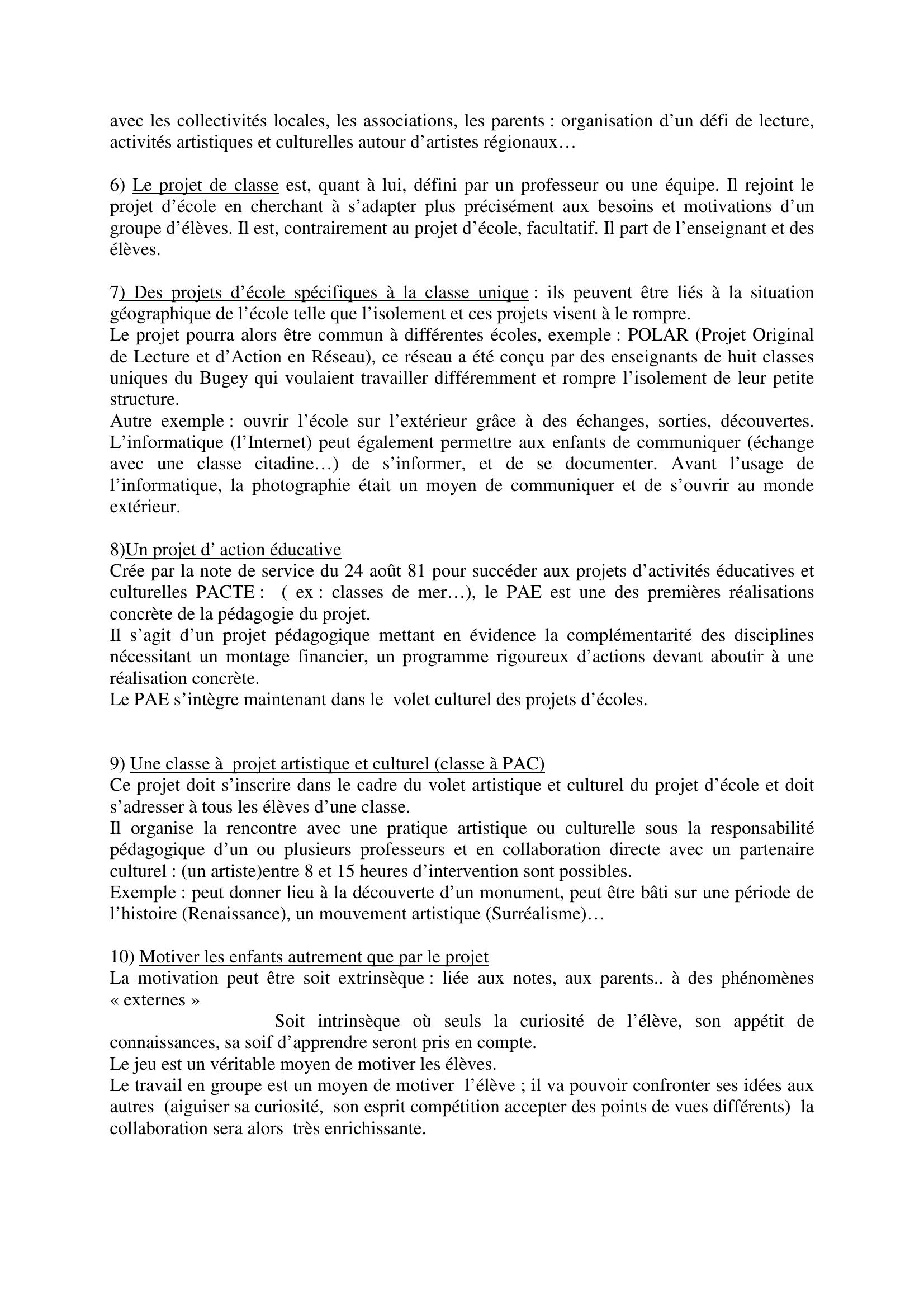 Prévisualisation du document LA NOTION DE PROJET
Fiche synthèse construite par Sylvain
sylvain.
