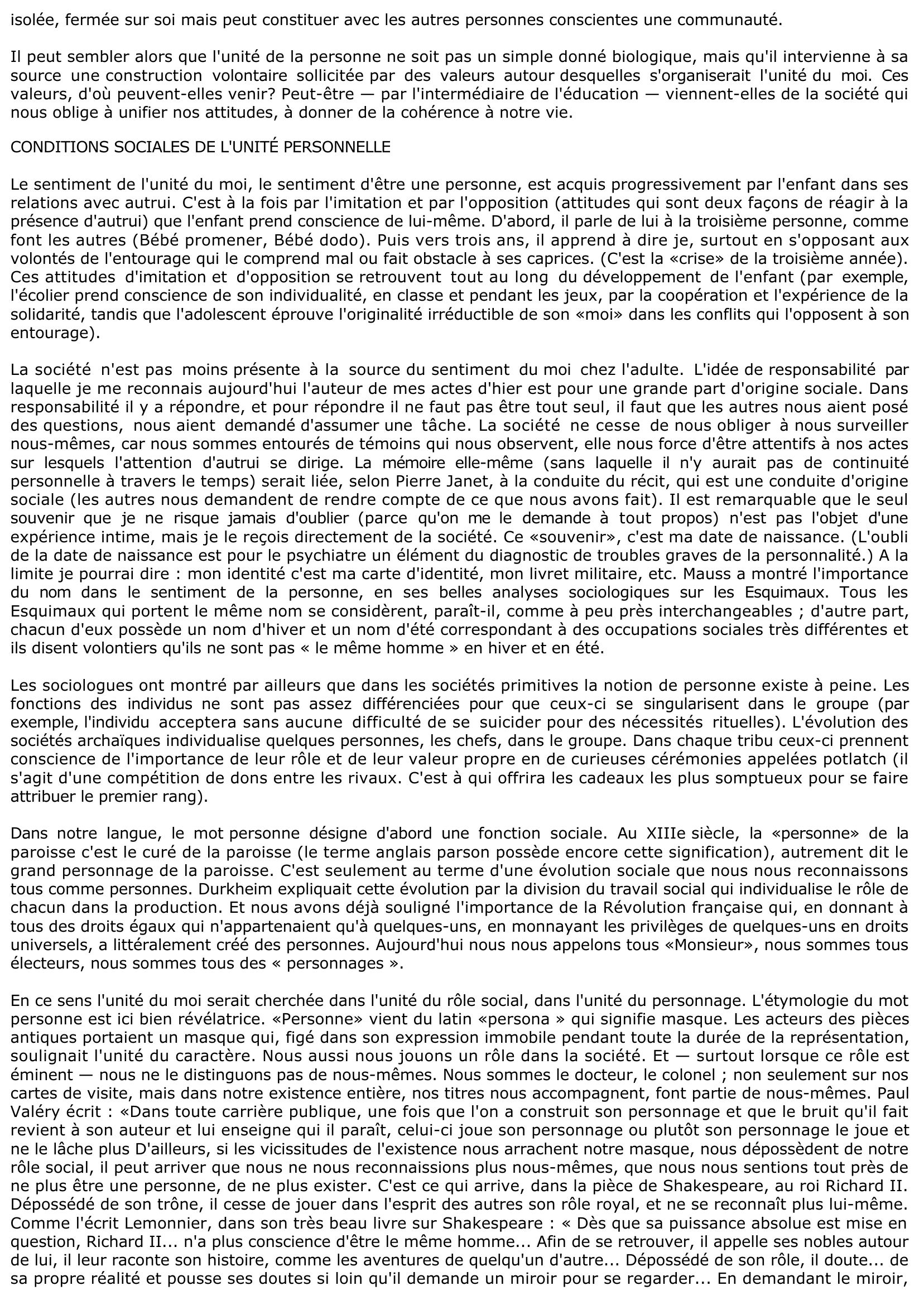 Prévisualisation du document LA NOTION PHILOSOPHIQUE DE PERSONNE