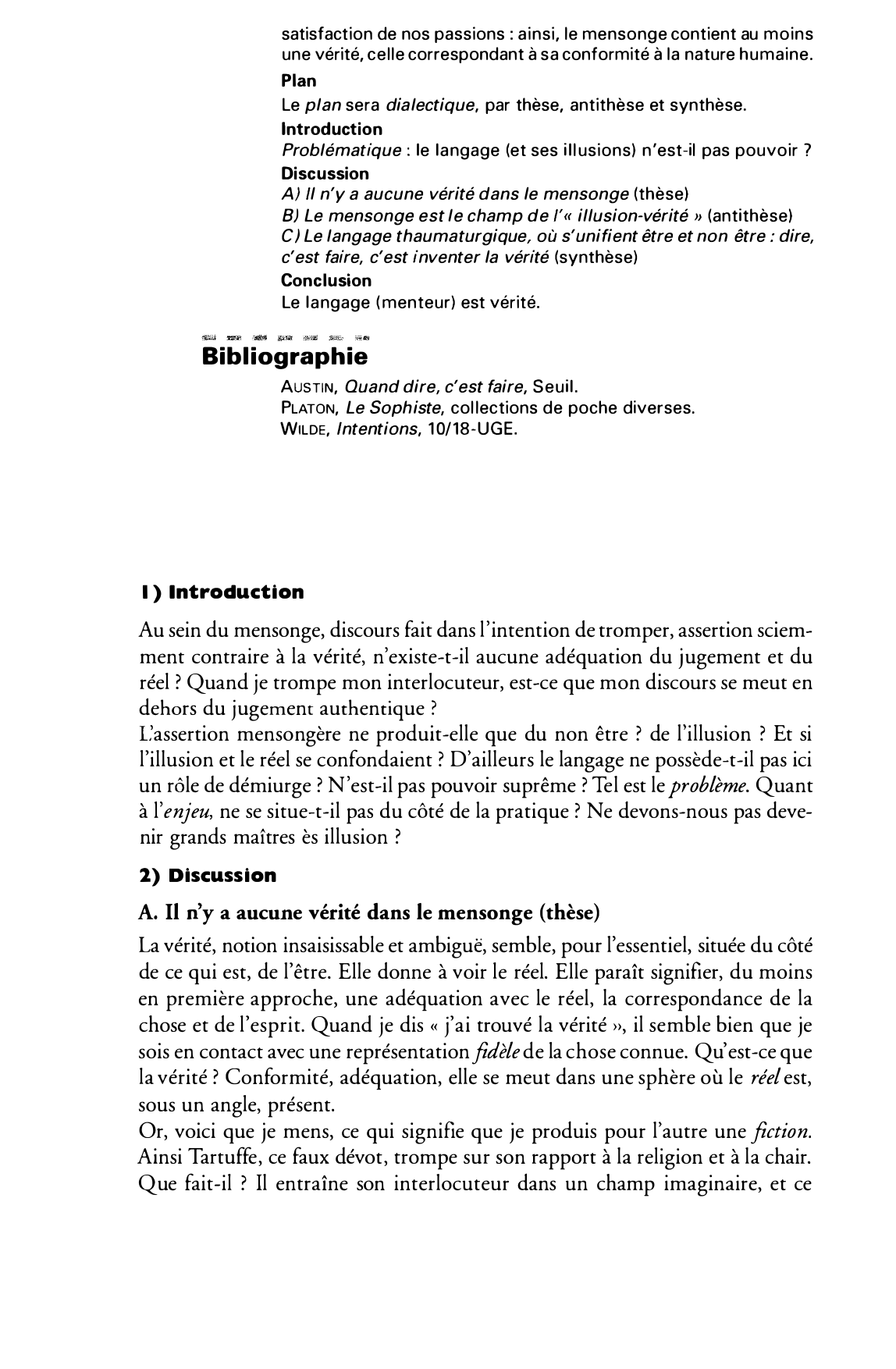 Prévisualisation du document La part de vérité dans le mensonge