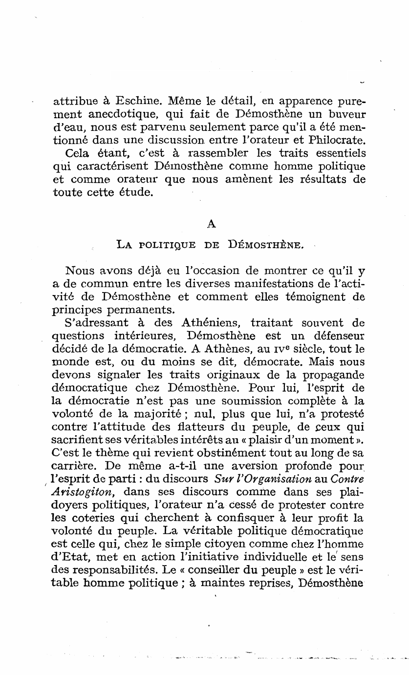 Prévisualisation du document LA PERSONNALITÉ DE DÉMOSTHÈNE