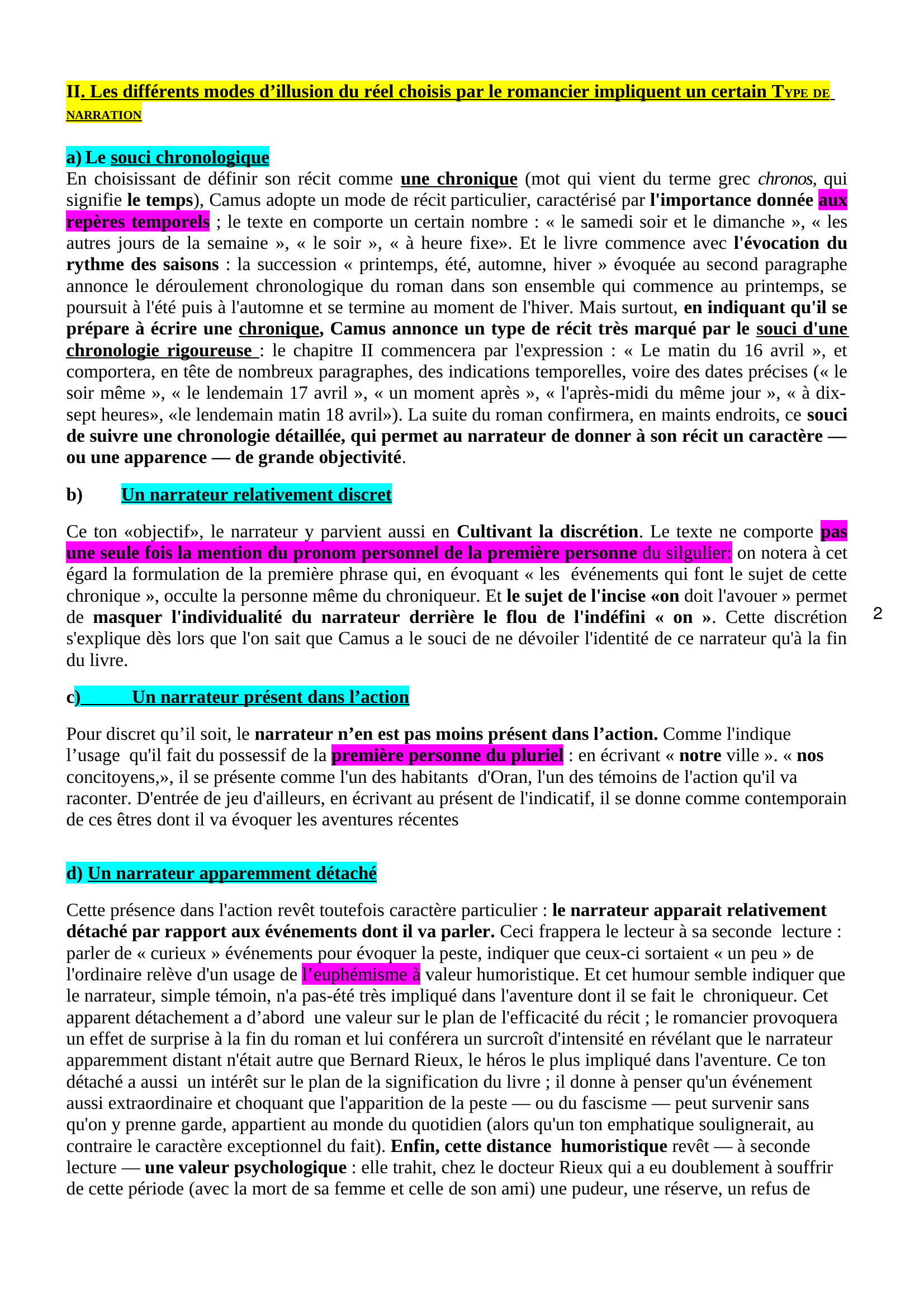 Prévisualisation du document LA PESTE Lectures analytiques 1 , 2 ,3,4,5