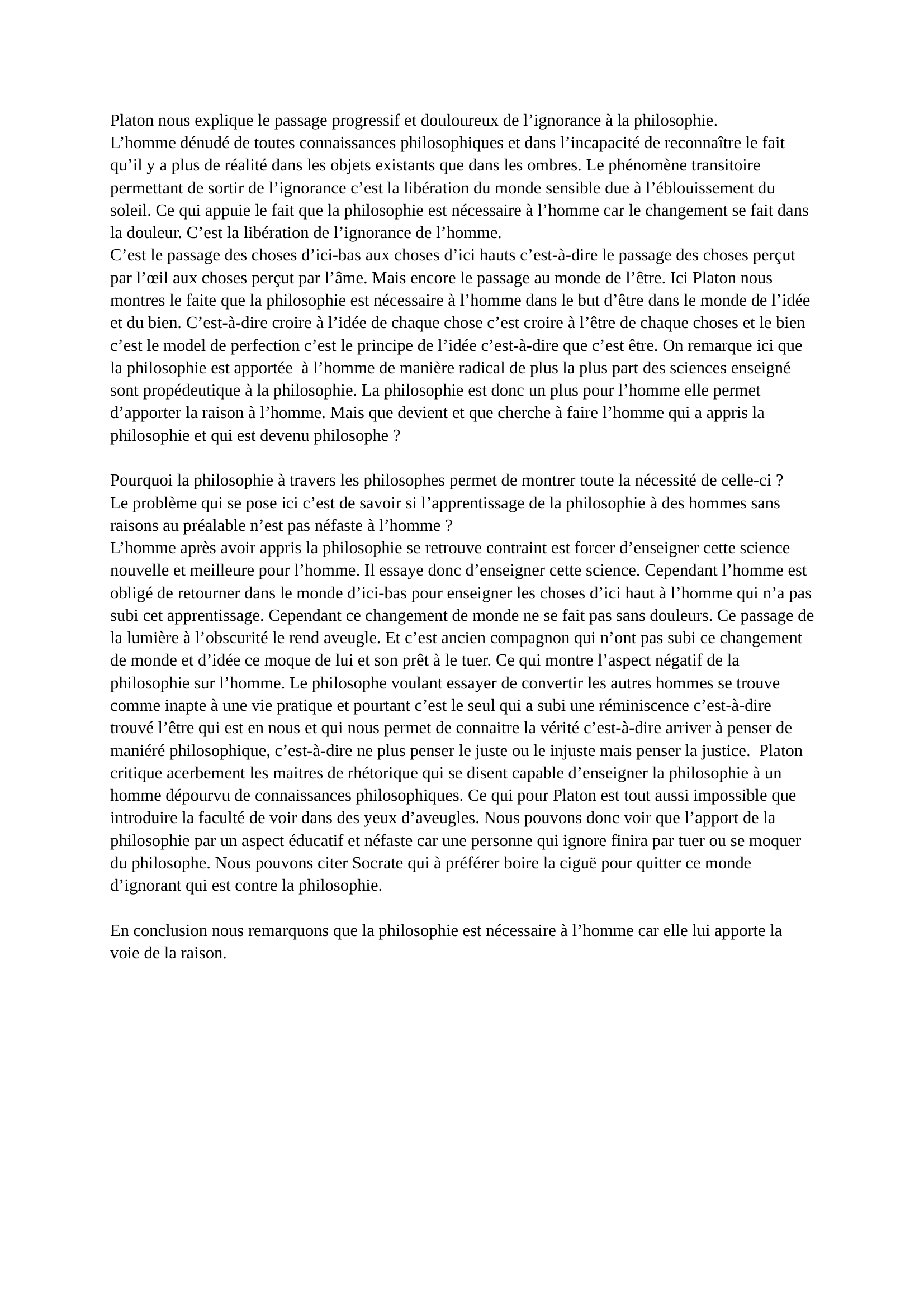 Prévisualisation du document La philo est-elle nécesaire à l'homme?