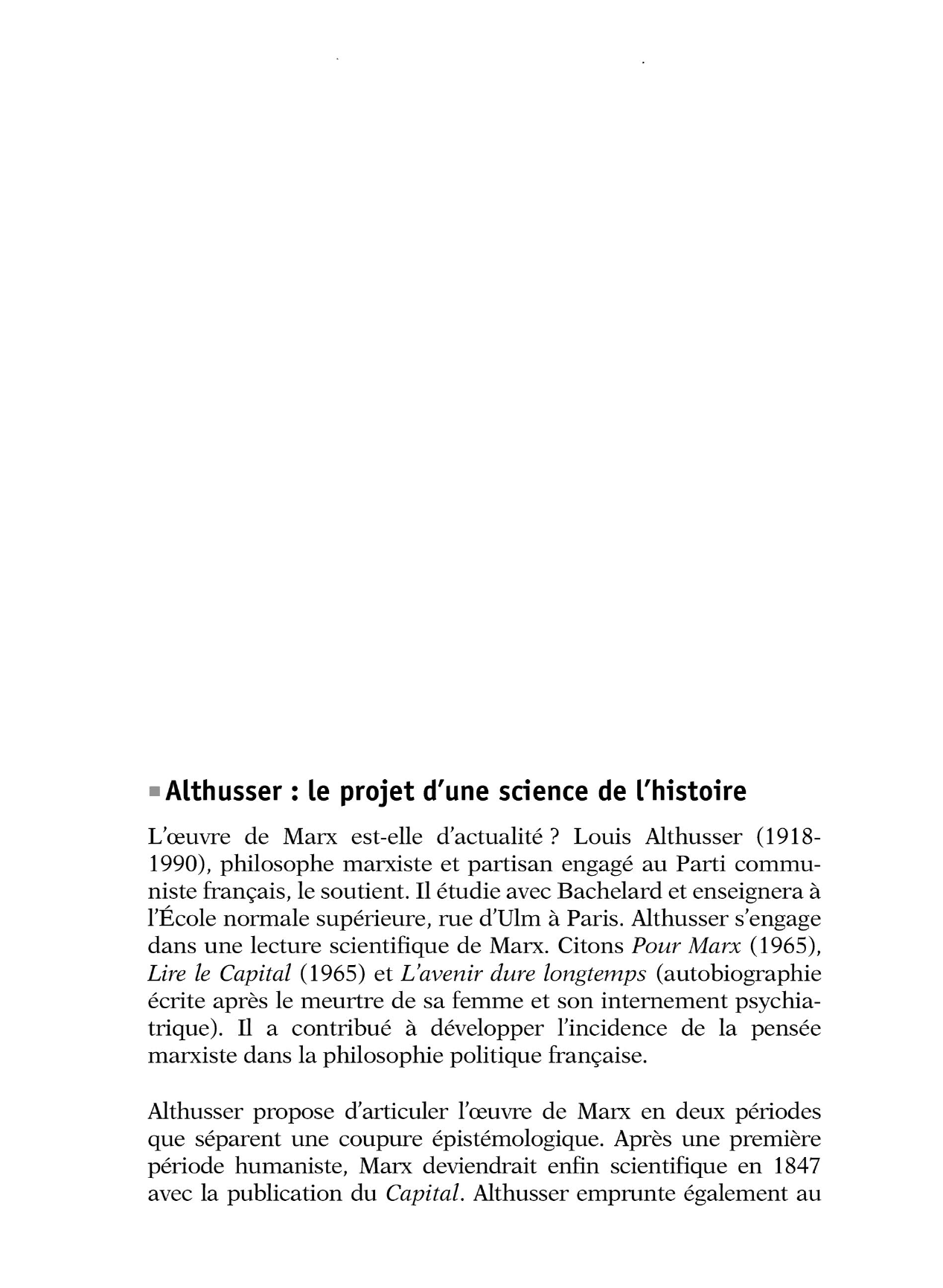Prévisualisation du document La philosophie d'ALTHUSSER.