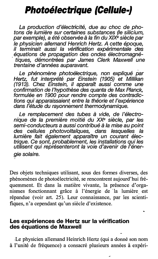 Prévisualisation du document La Photoélectrique (Cellule)