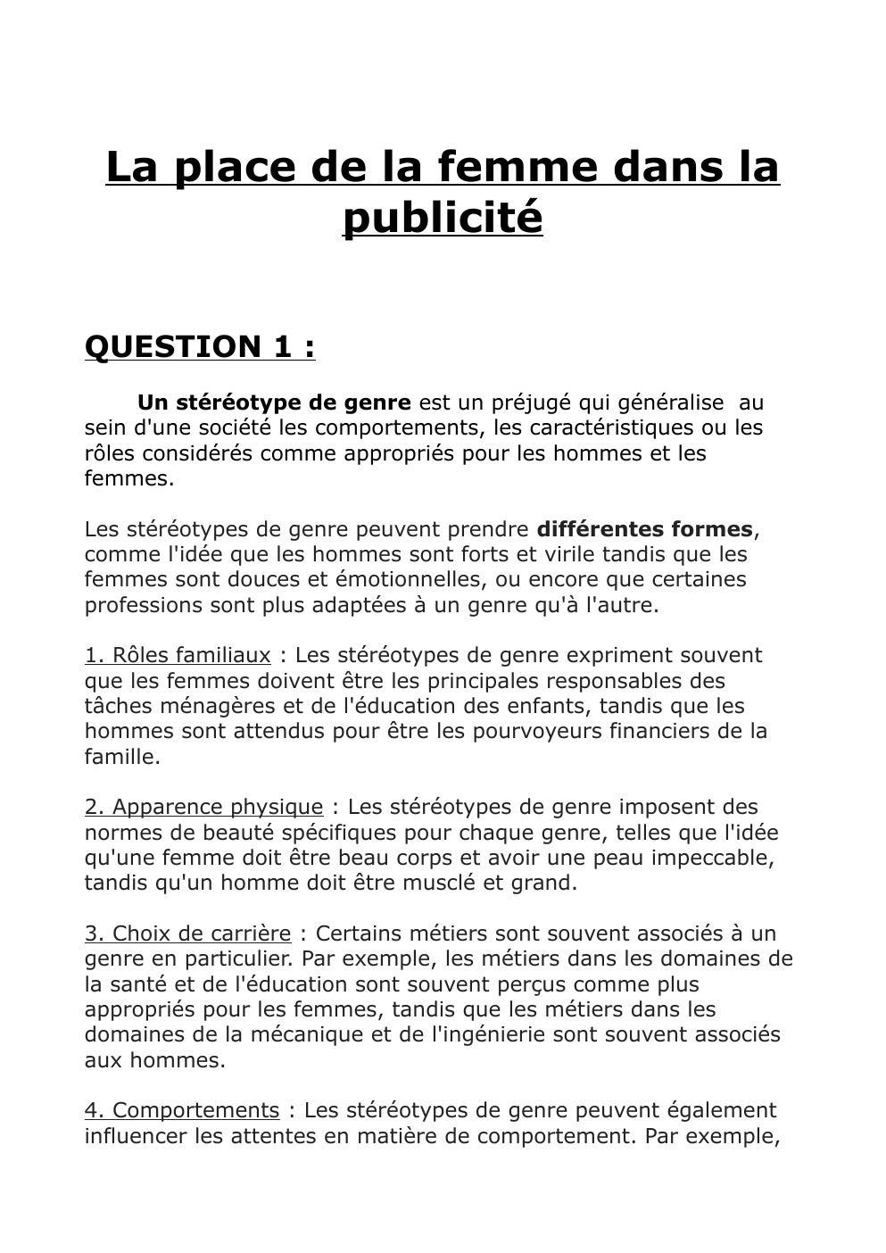 Prévisualisation du document La place de la femme dans la publicité