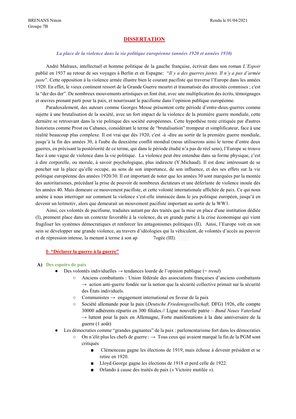 Prévisualisation du document La place de la violence dans la vie politique européenne (années 1920 et années 1930)