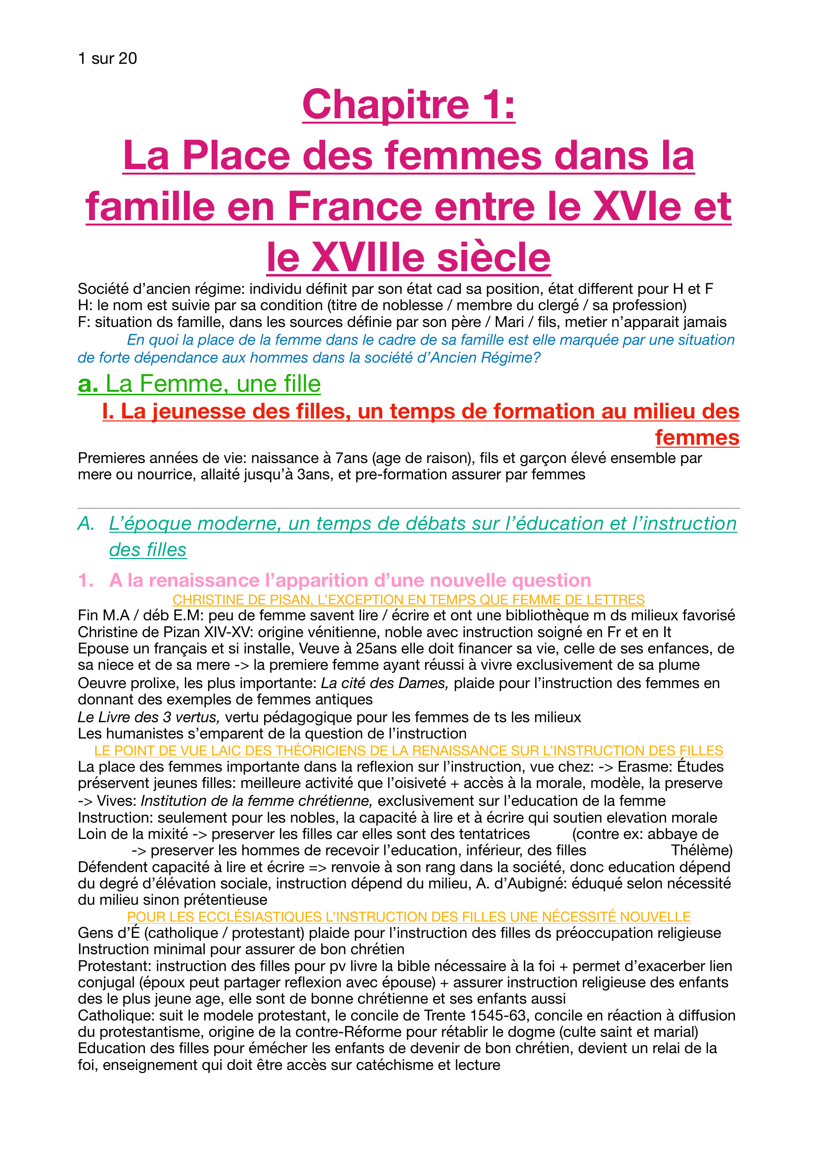 Prévisualisation du document La Place des femmes dans la famille en France entre le XVIe et le XVIIIe siècle