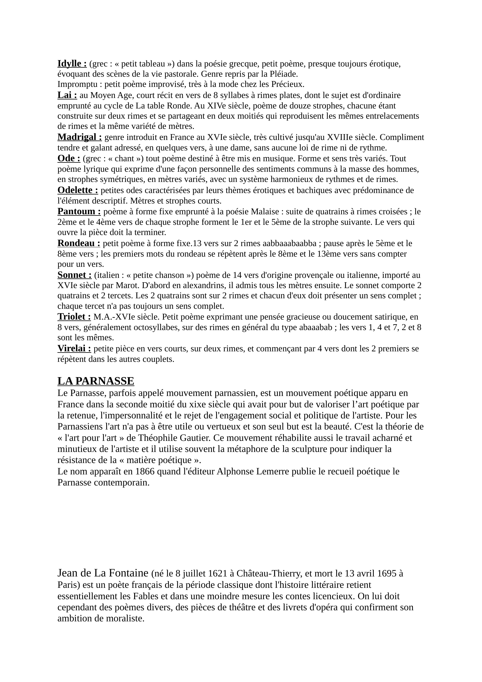 Prévisualisation du document La Poésie