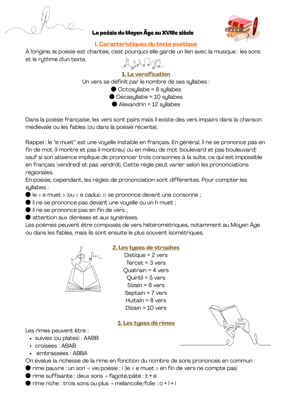 Prévisualisation du document La poésie du Moyen Âge au XVIIIe siècle