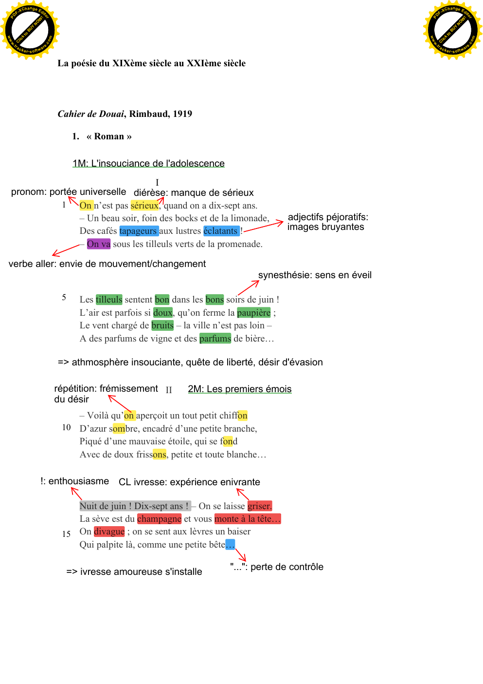 Prévisualisation du document La poésie du XIXème siècle au XXIème siècle