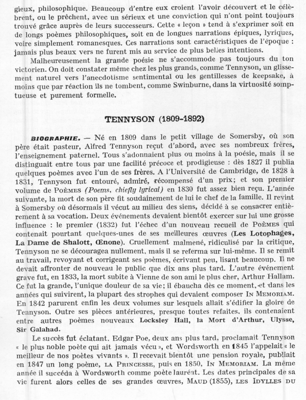 Prévisualisation du document LA POÉSIE VICTORIENNE TENNYSON ET BROWNING