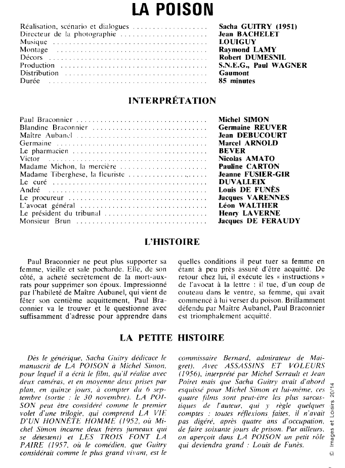 Prévisualisation du document LA POISON