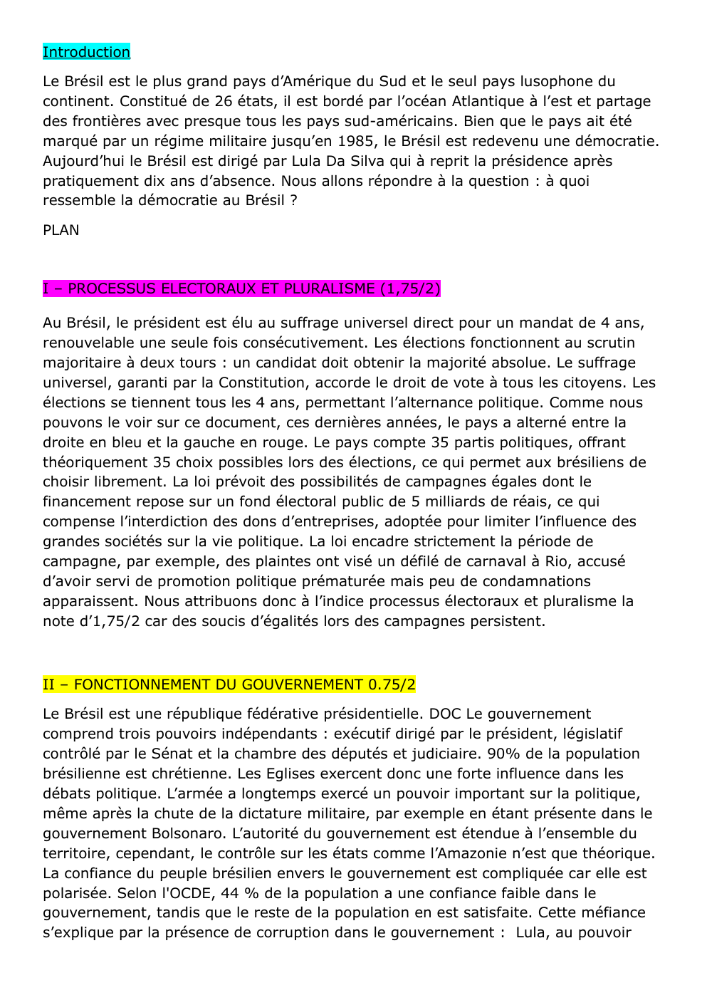 Prévisualisation du document la politique au bresil