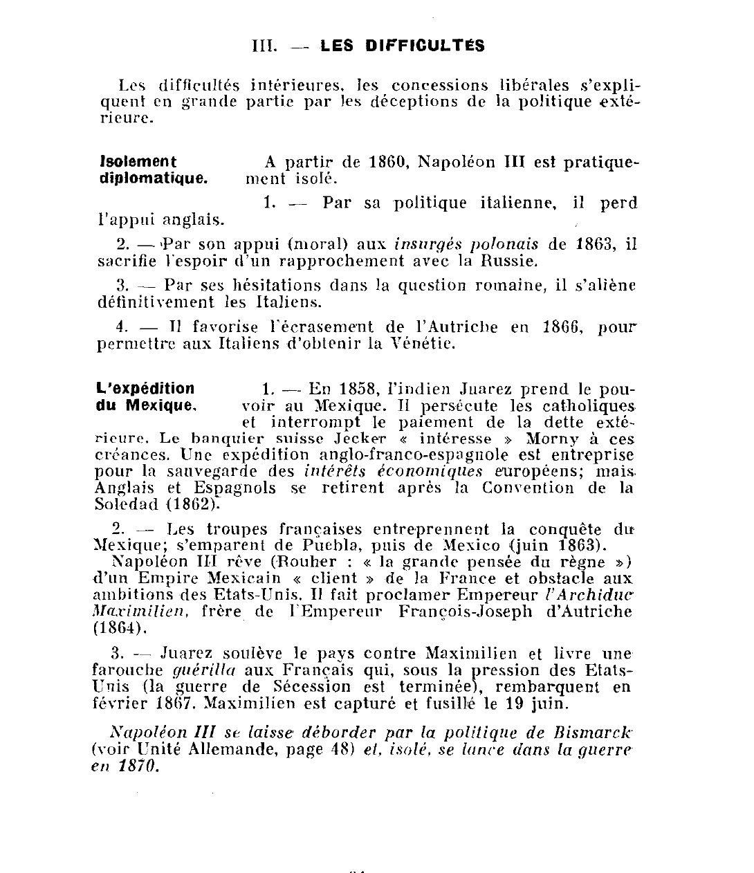 Prévisualisation du document LA POLITIQUE EXTÉRIEURE DE NAPOLÉON III