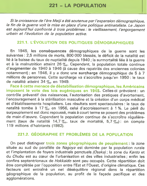 Prévisualisation du document LA POPULATION mondiale dans les années 1970