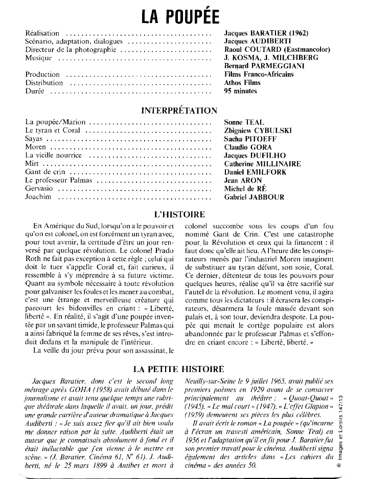 Prévisualisation du document LA POUPÉE