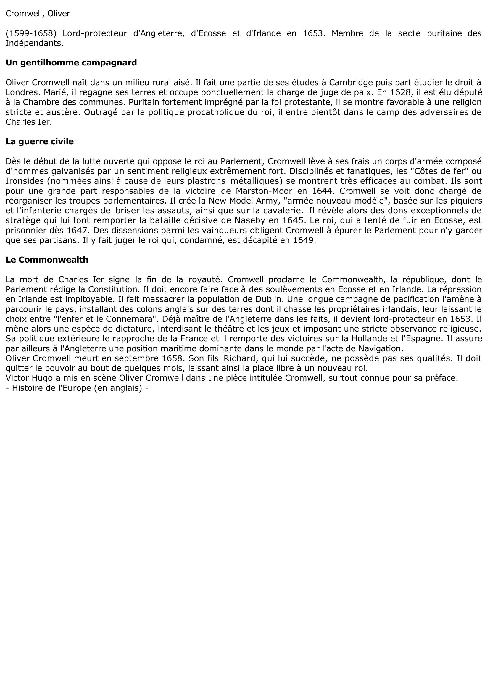 Prévisualisation du document LA PRÉFACE DE CROMWELL de Victor HUGO (Résumé & Analyse)