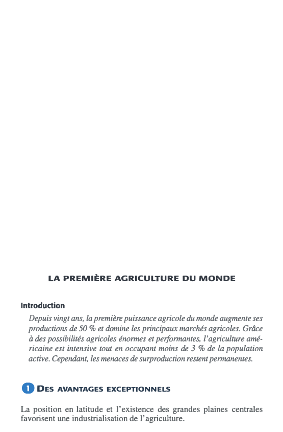 Prévisualisation du document LA PREMIÈRE AGRICULTURE DU MONDE
Introduction

Depuis vingt ans, la première puissance agricole du monde augmente ses
productions de 50...