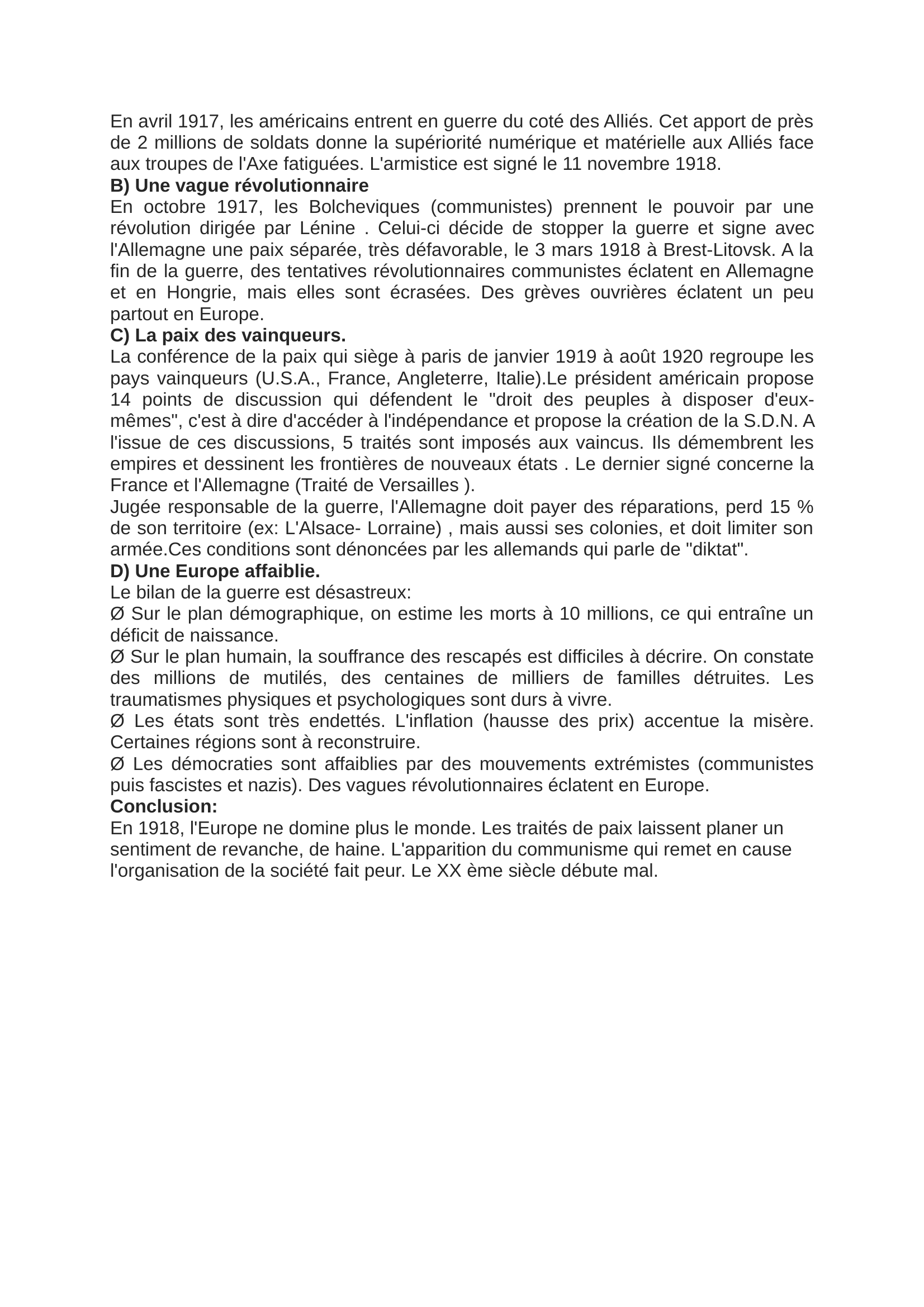 Prévisualisation du document la première guerre mondiale