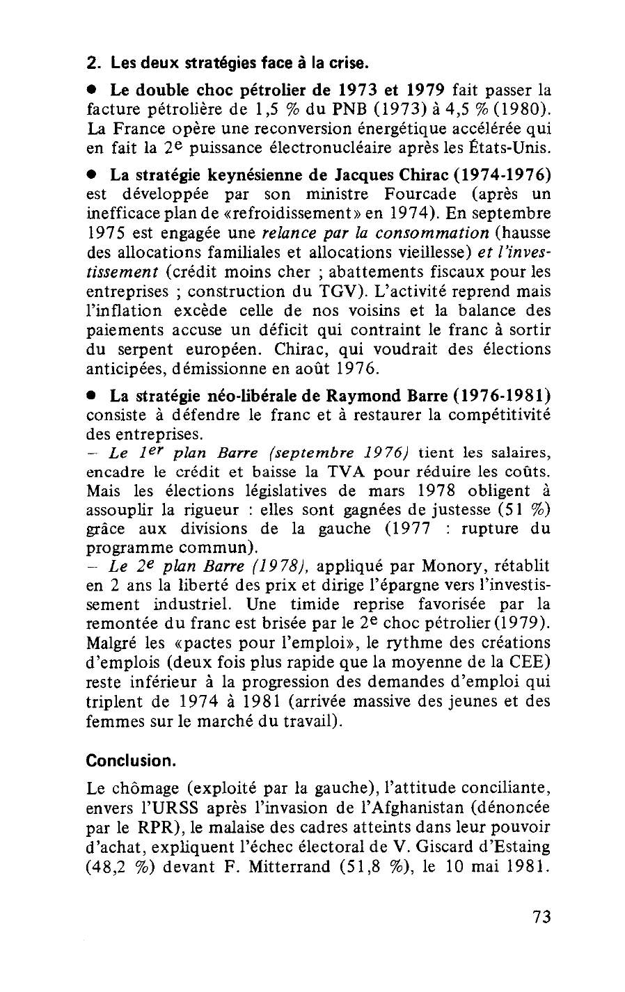 Prévisualisation du document LA PRÉSIDENCE DE V. GISCARD D'ESTAING