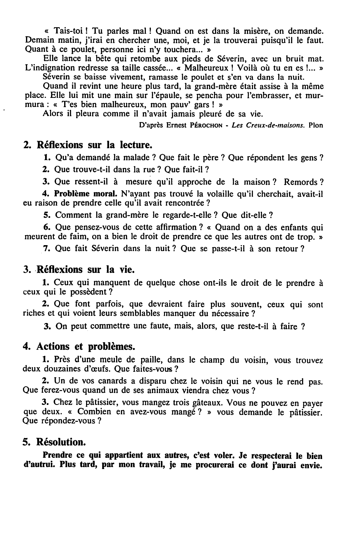 Prévisualisation du document LA PROBITÉ - LE RESPECT DU BIEN D'AUTRUI