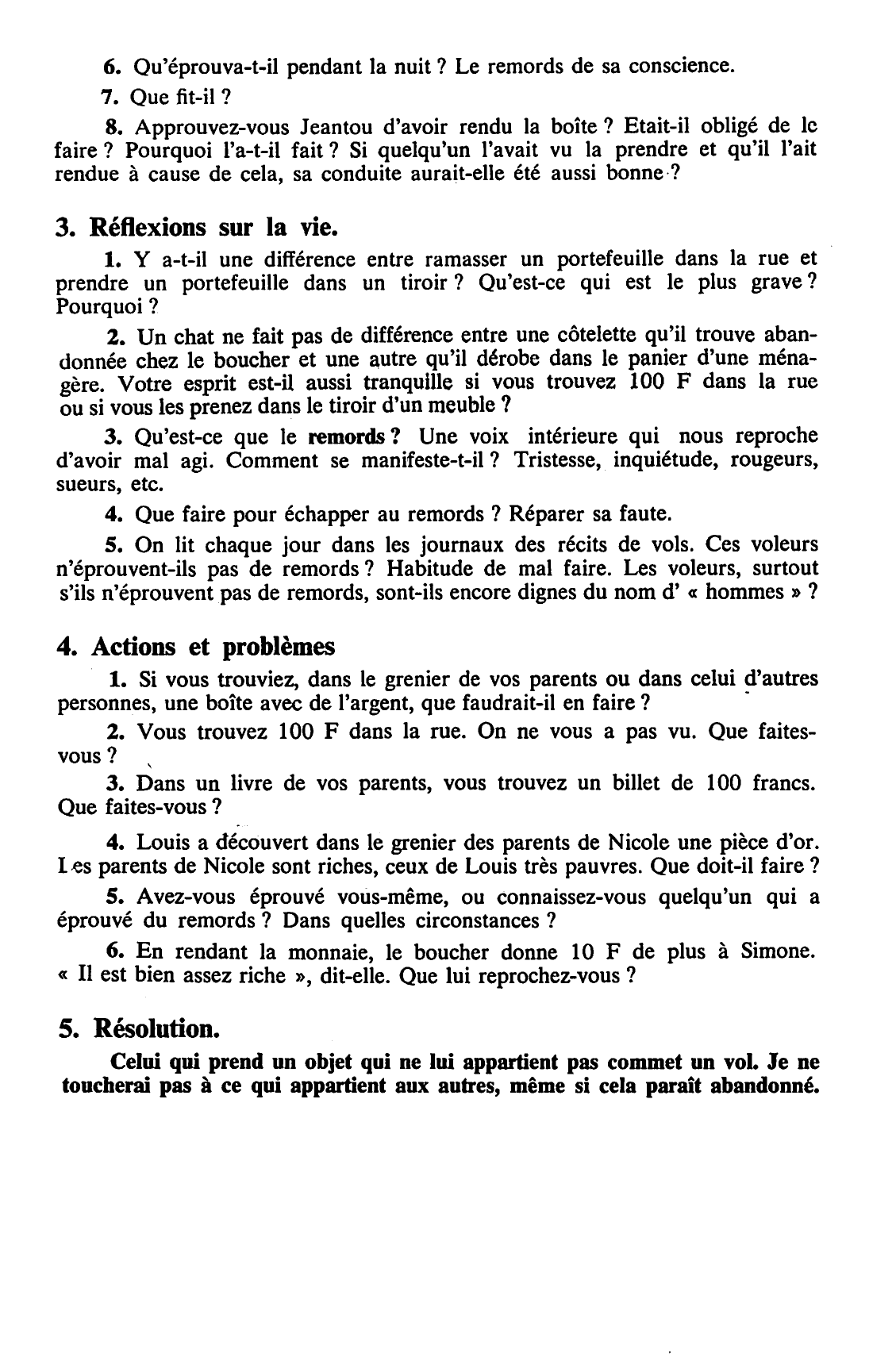 Prévisualisation du document LA PROBITÉ - LE RESPECT DU BIEN D'AUTRUI