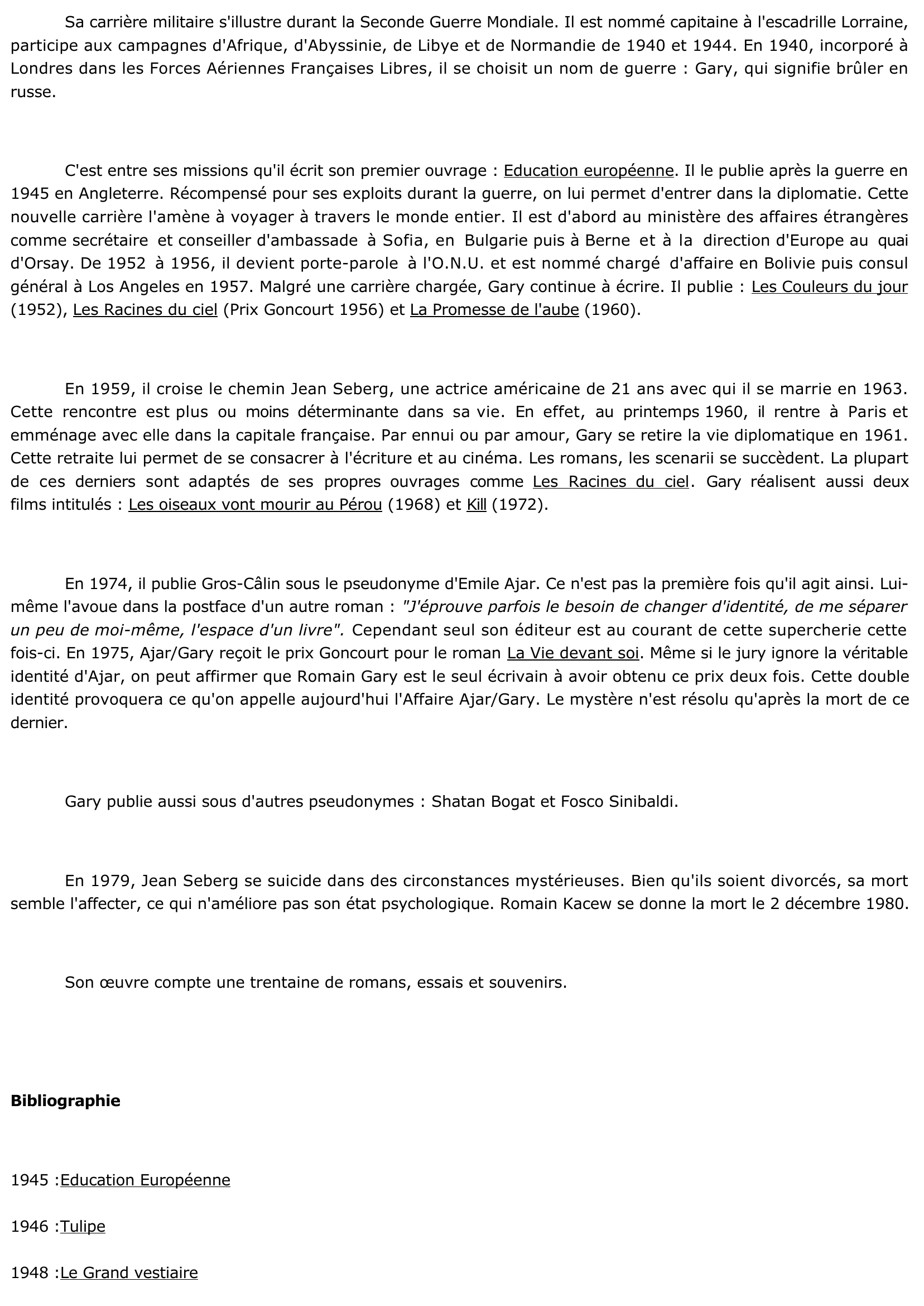 Prévisualisation du document 	La Promesse de l'aube de Romain GARY (Résumé & Analyse)