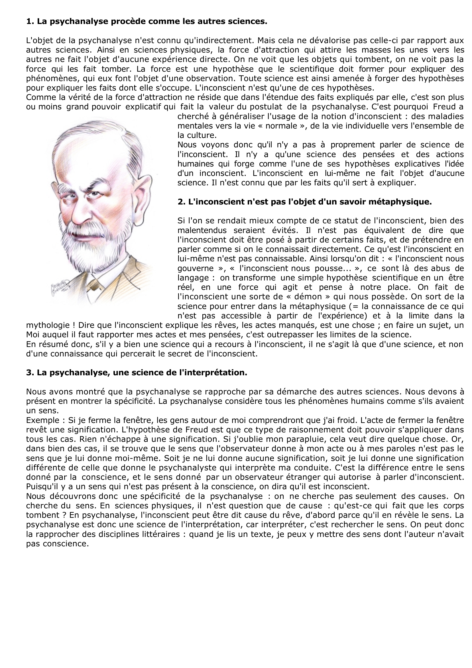 Prévisualisation du document La psychanalyse comme science de l'interprétation ?