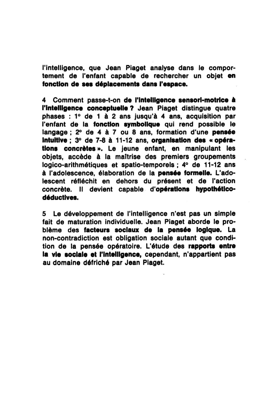 Prévisualisation du document La Psychologie de l'intelligence de Piaget (Jean)