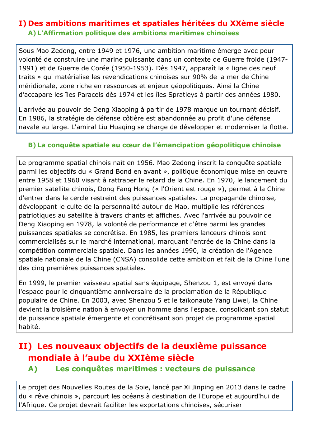 Prévisualisation du document La Puissance CHINOISE - HGGSP