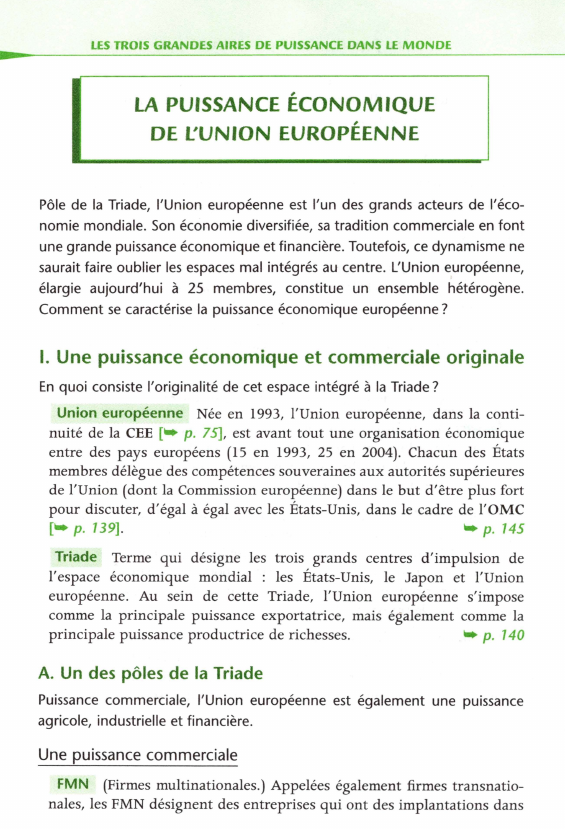 Prévisualisation du document LA PUISSANCE ÉCONOMIQUE DE L'UNION EUROPÉENNE