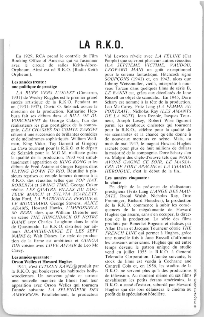 Prévisualisation du document LA R.K.O.