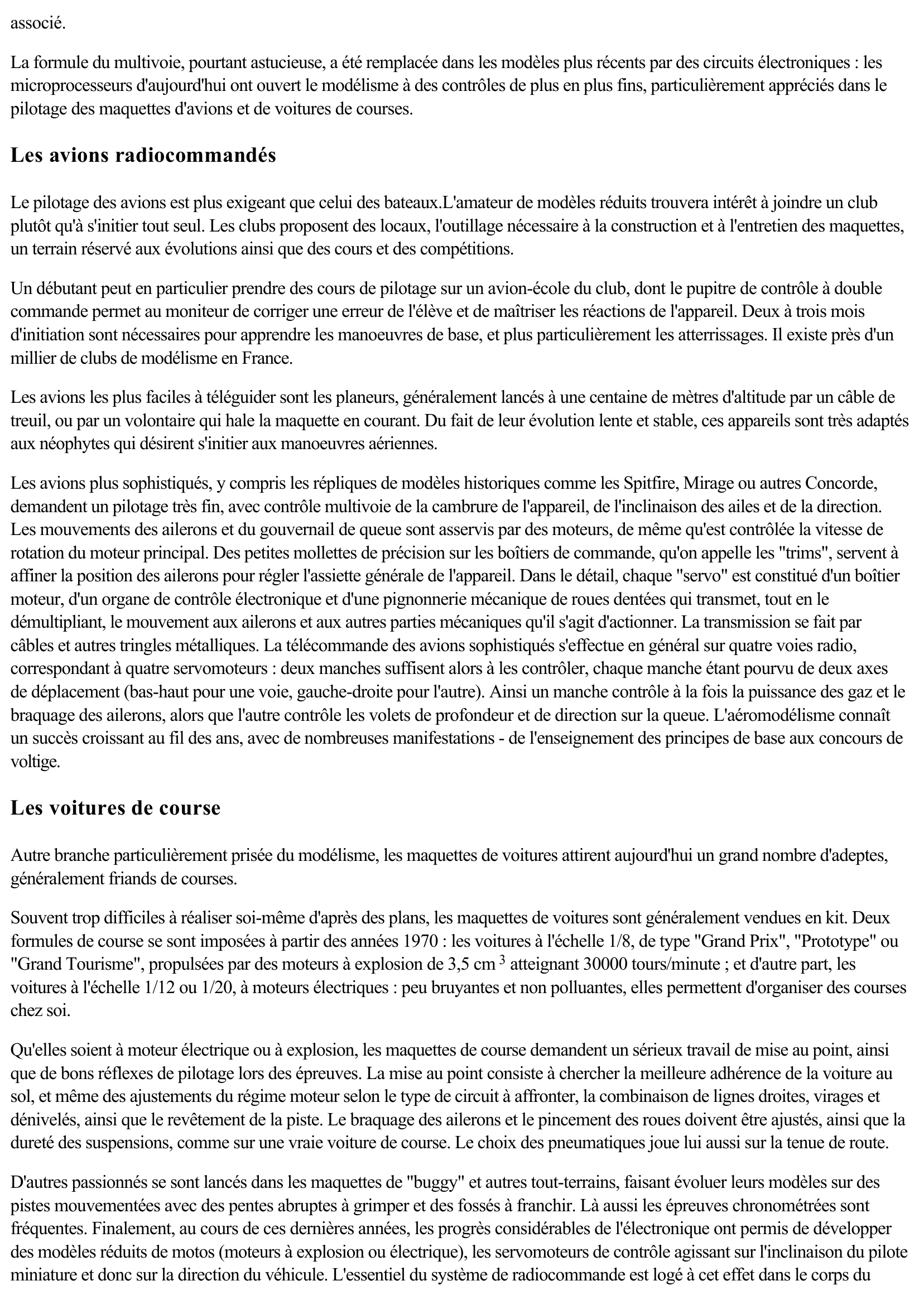 Prévisualisation du document La radiocommande (Sciences & Techniques)