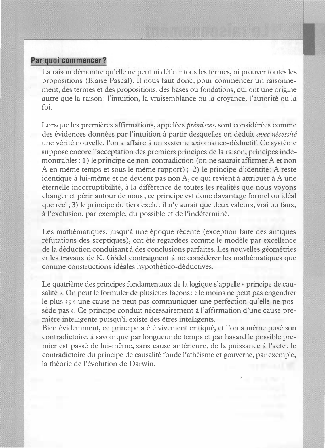 Prévisualisation du document LA RAISON (cours de philo - TSTT)
