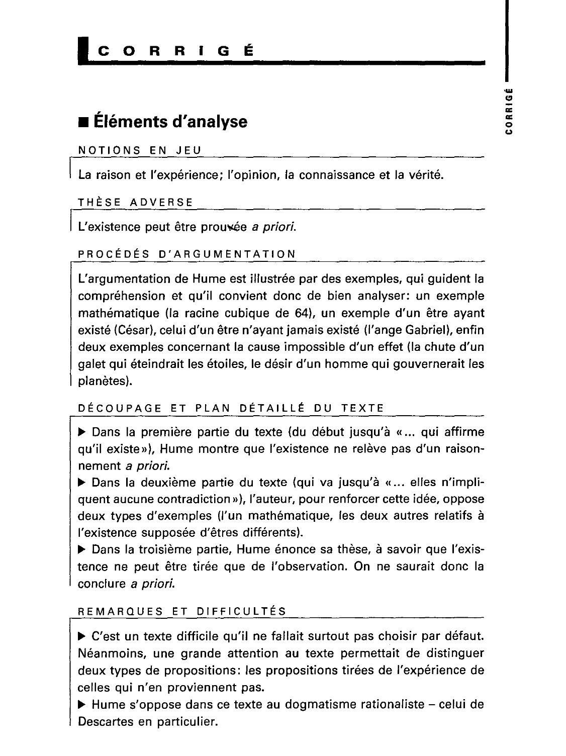 Prévisualisation du document La raison et l'expérience; l'opinion, la connaissance et la vérité (texte de Hume)