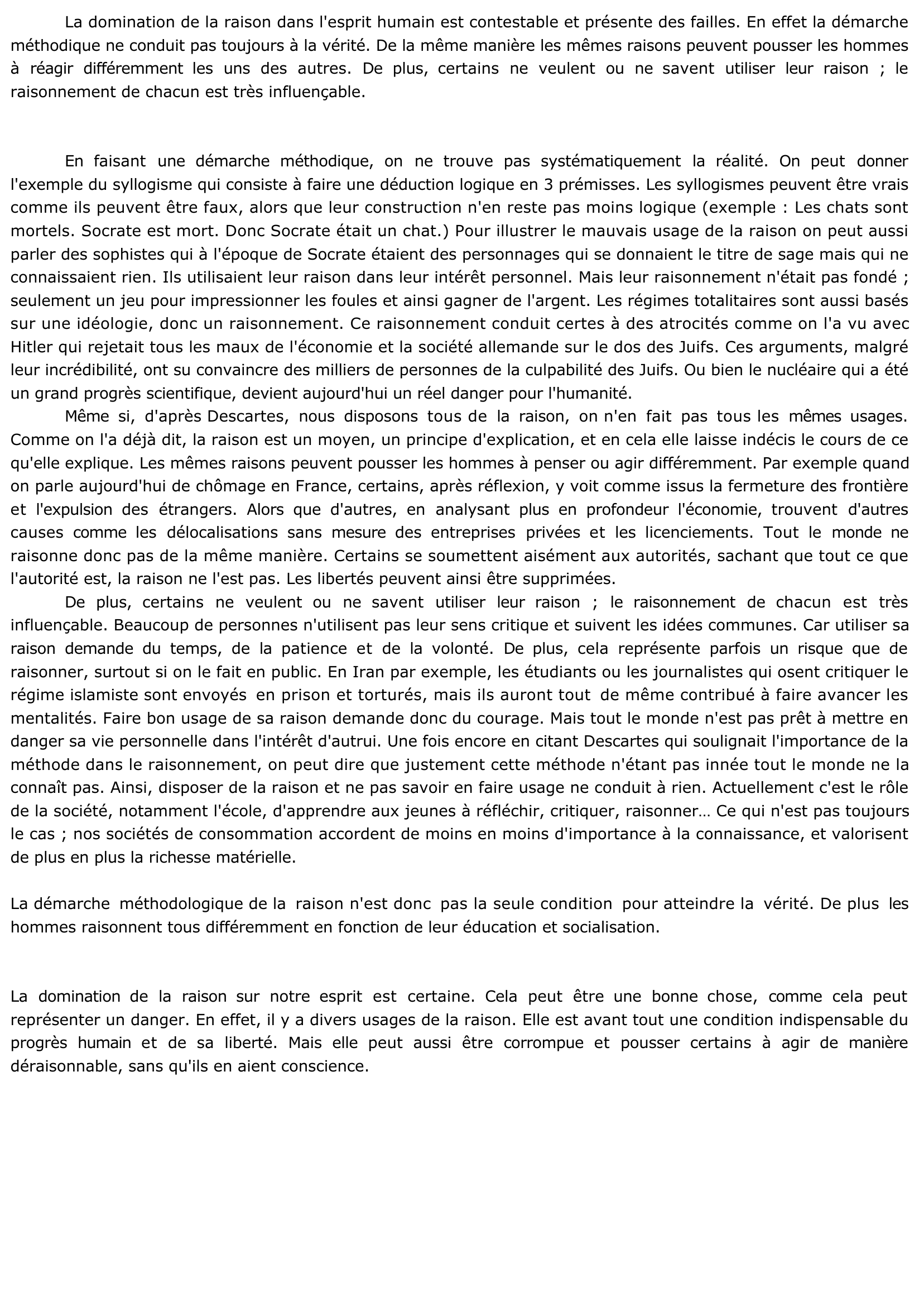 Prévisualisation du document La raison peut-elle être mal utilisée	?