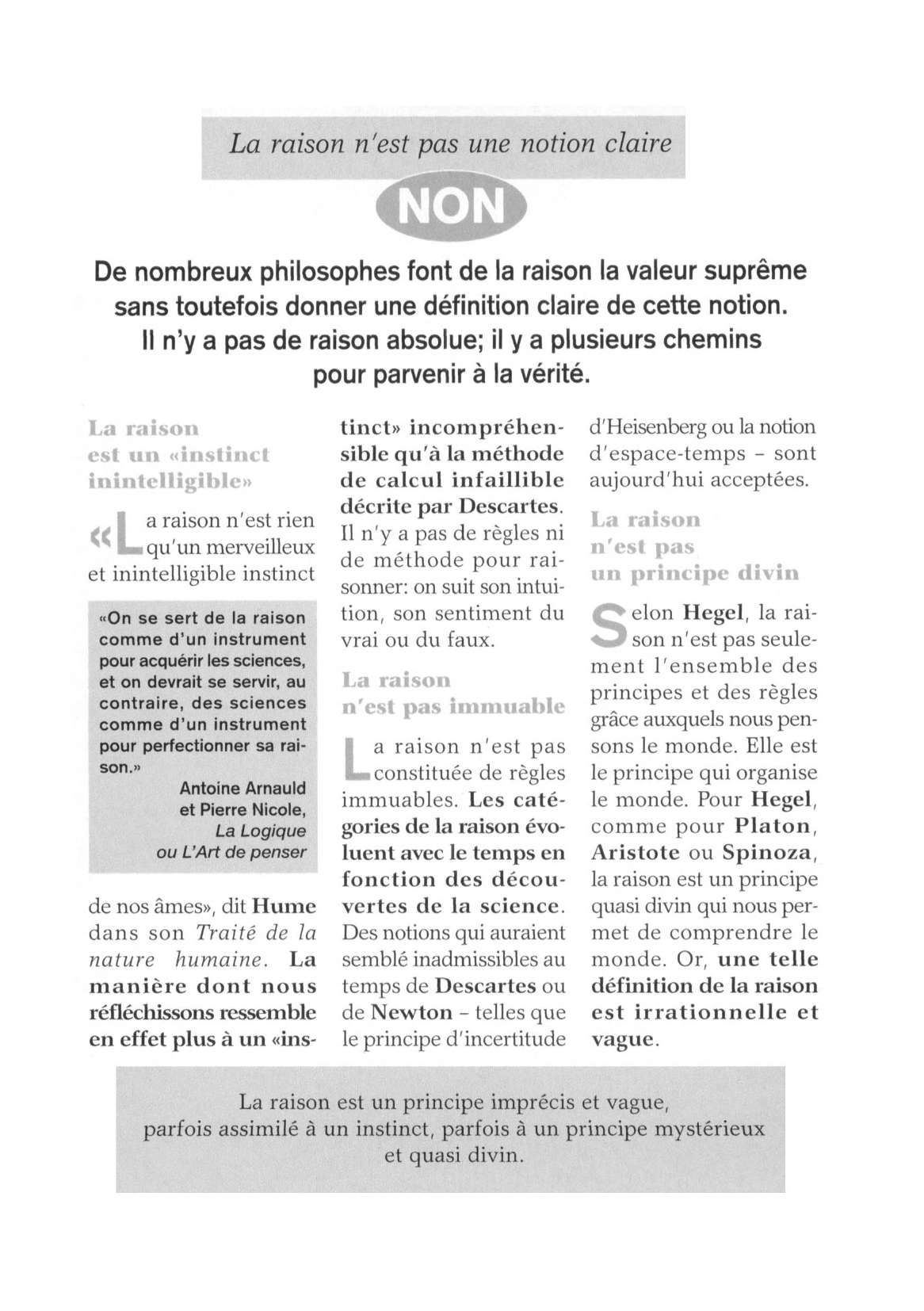 Prévisualisation du document La raison peut-elle se comprendre et rendre compte d'elle-même ?