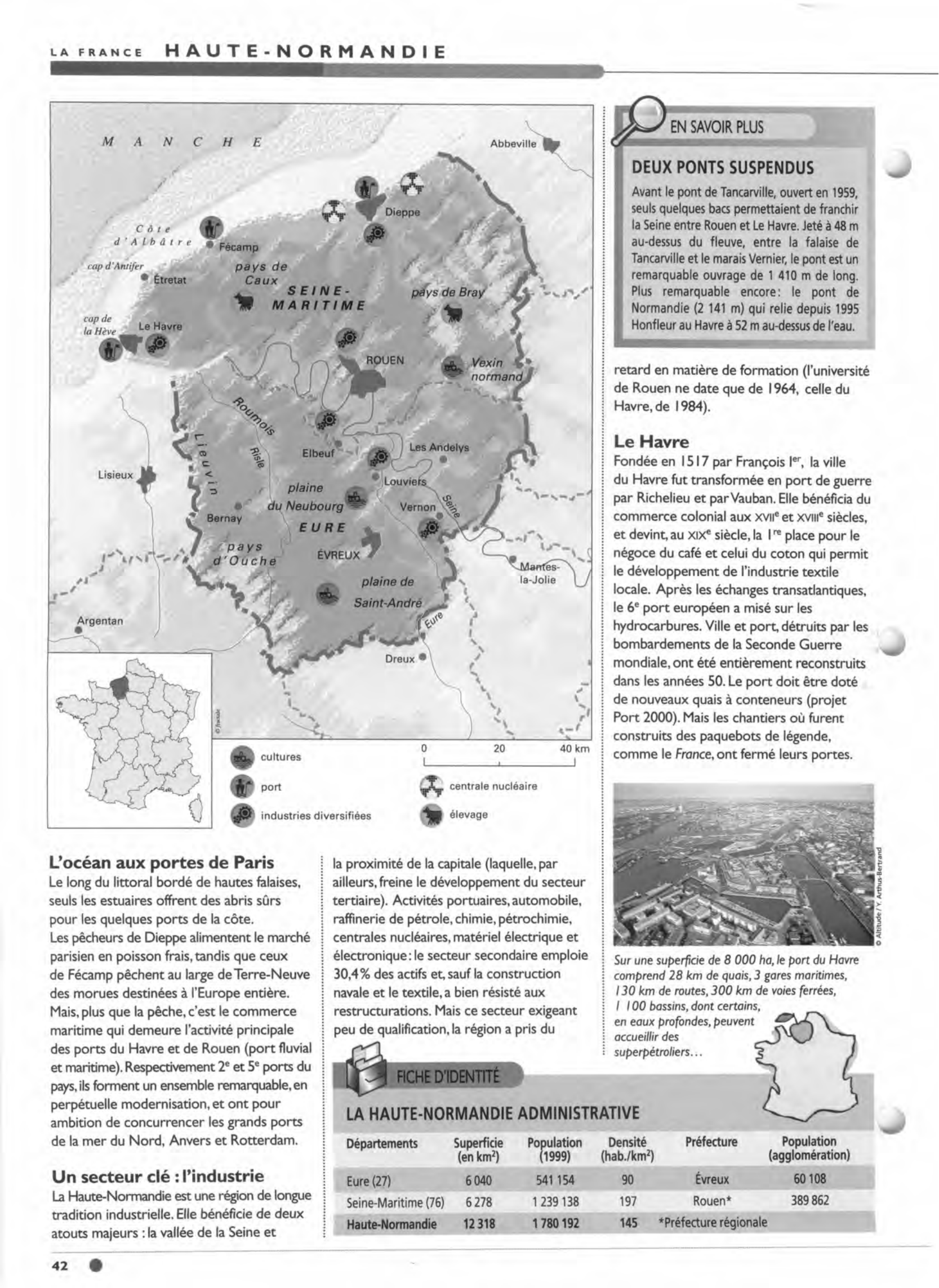 Prévisualisation du document La région de HAUTE-NORMANDIE (carte, géographie)