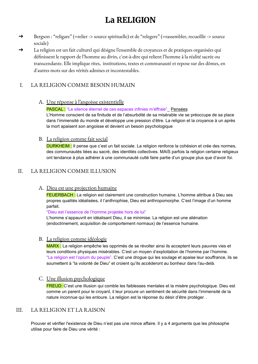 Prévisualisation du document La religion