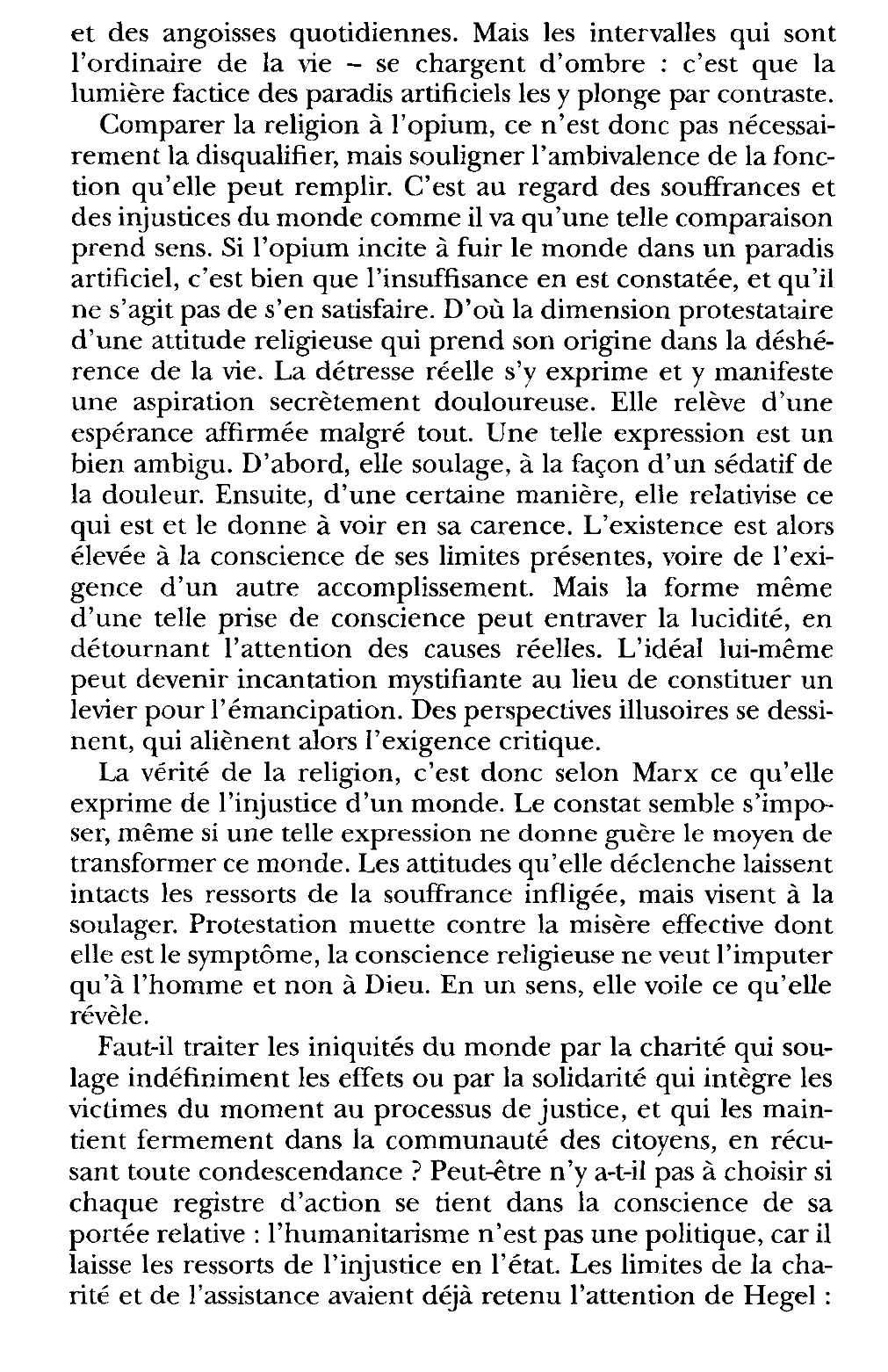 Prévisualisation du document La religion, opium du peuple (Marx)