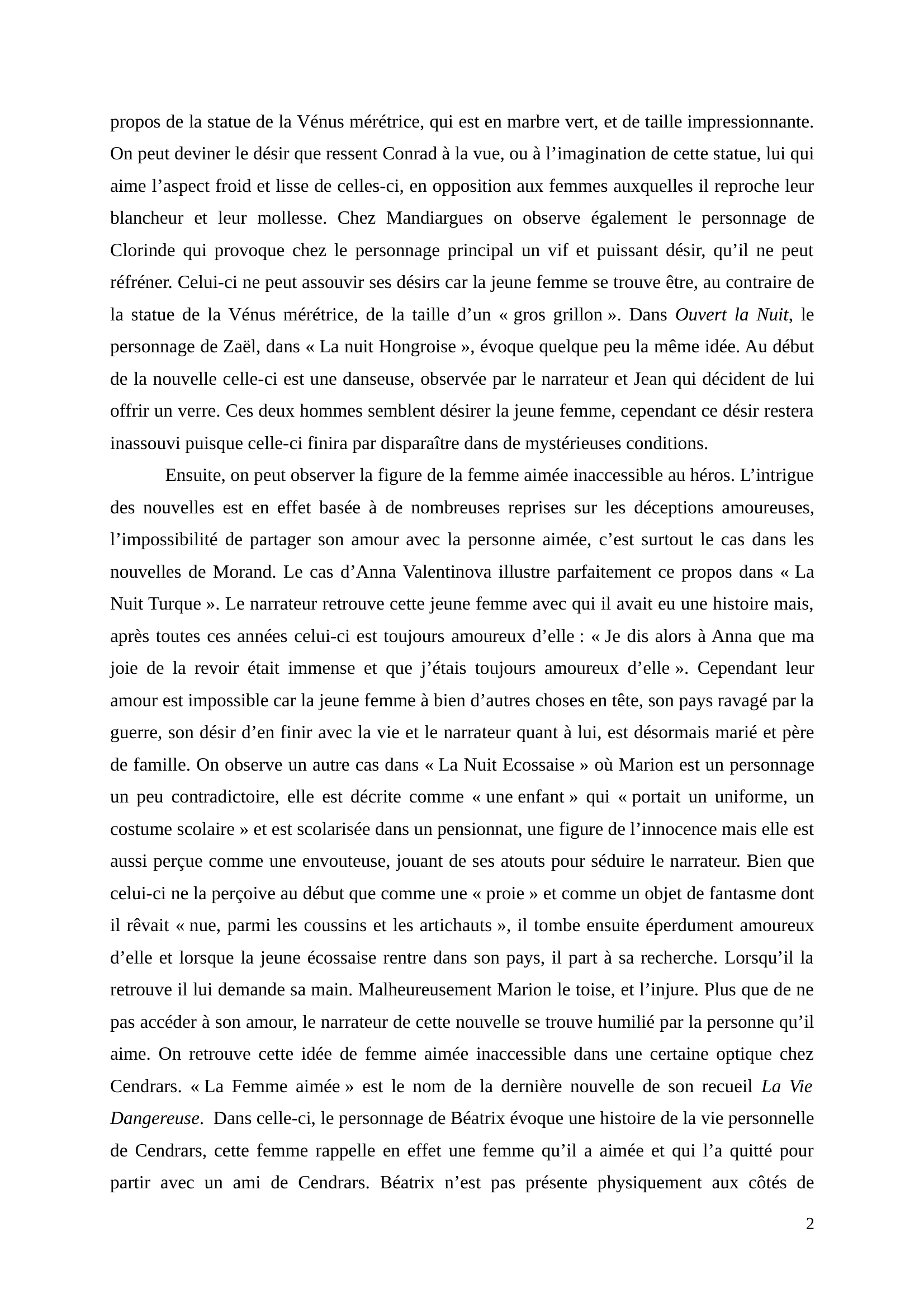 Prévisualisation du document La représentation des femmes dans les recueils de Mandiargues, Morand et Cendrars