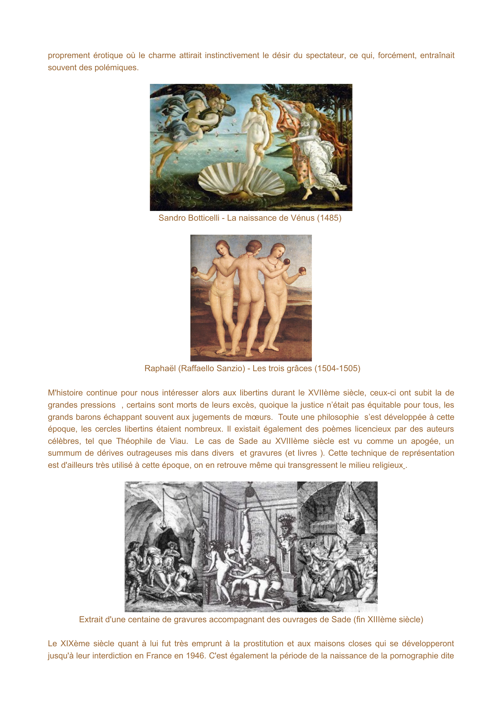 Prévisualisation du document La représentation du sexe dans l'art et ses évolutions