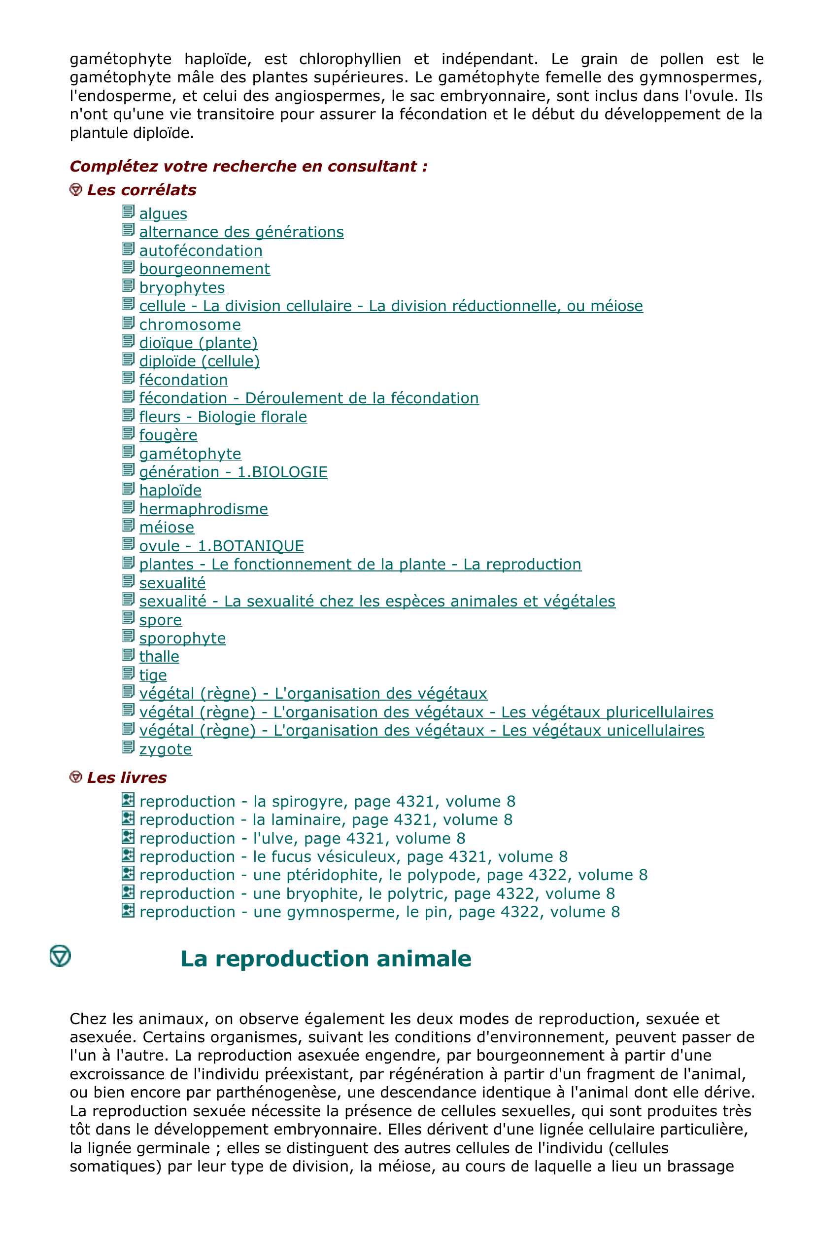 Prévisualisation du document La reproduction est, avec la croissance, un processus qui caractérise les êtres vivants.