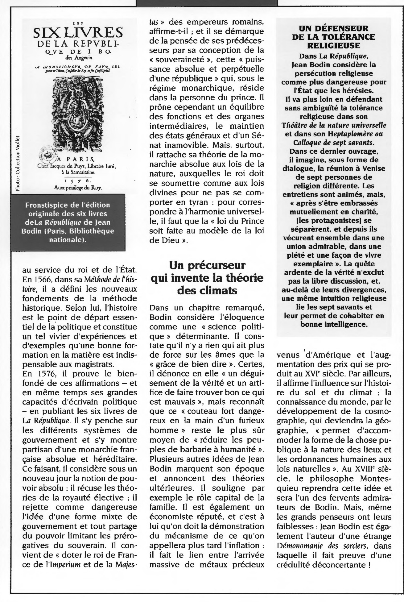 Prévisualisation du document « La République » de Jean Bodin