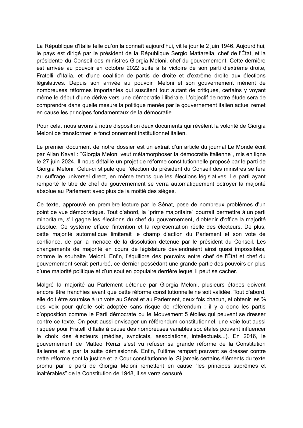 Prévisualisation du document La République d'Italie